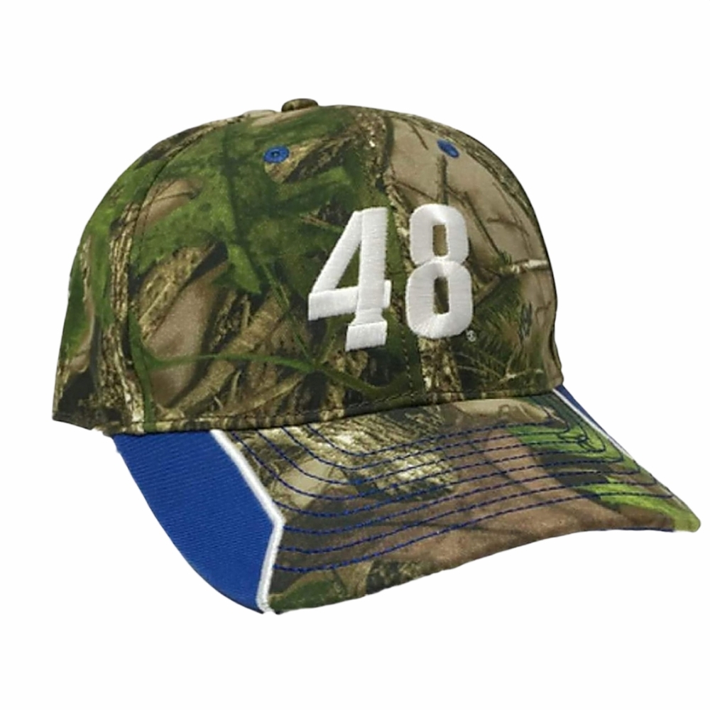 NASCAR Racing Mens Jimmie Johnson #48 Green Camo Baseball Cap Hat Camouflage